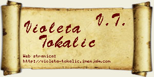 Violeta Tokalić vizit kartica